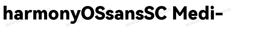 harmonyOSsansSC Medi字体转换